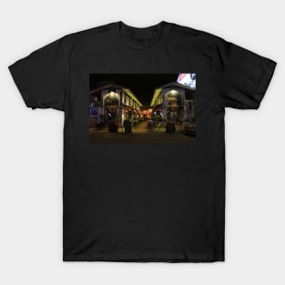 Blurry view into a Coffee shop area with street art T-Shirt